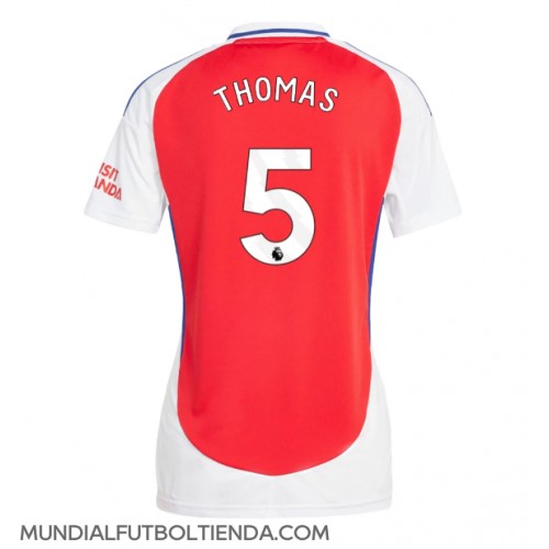 Camiseta Arsenal Thomas Partey #5 Primera Equipación Replica 2024-25 para mujer mangas cortas